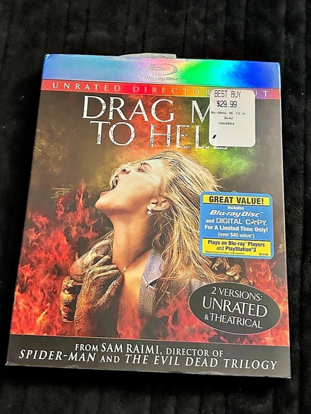 Drag Me To Hell Blu-ray Disc Unrated Director's Cut Slipcover Sam Raimi Horror